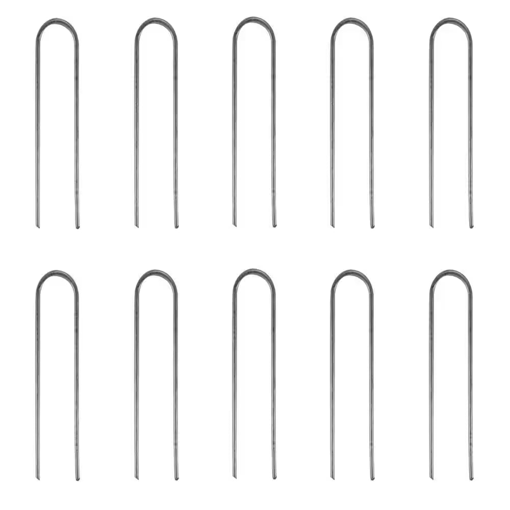 6 In. Galvanized Stakes for Use with 1/4 In. or 1/2 In. Drip Tubing (10-Pack)