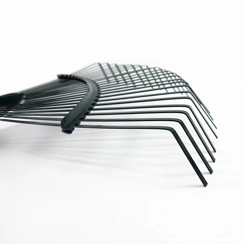 1Pc Garden Leaf Rake Grass Farming Rake Durable Iron Potting 22-Tooth Garden Rake for Gardeners and Landscapers Reliable Tools