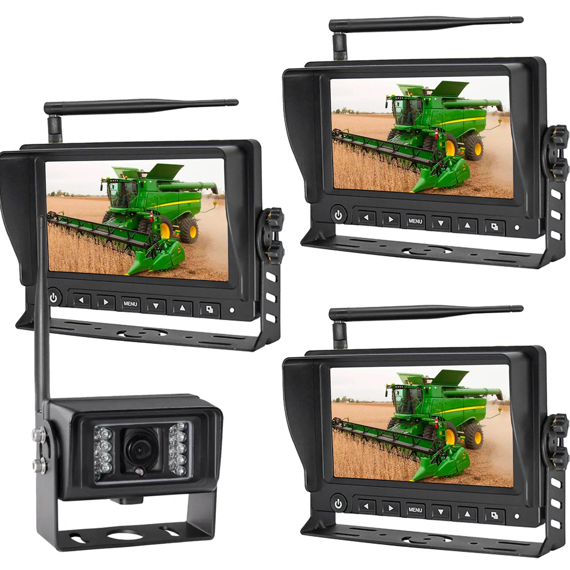 Farming Wireless Multi Screen Camera System W/ Night Vision - Agricam