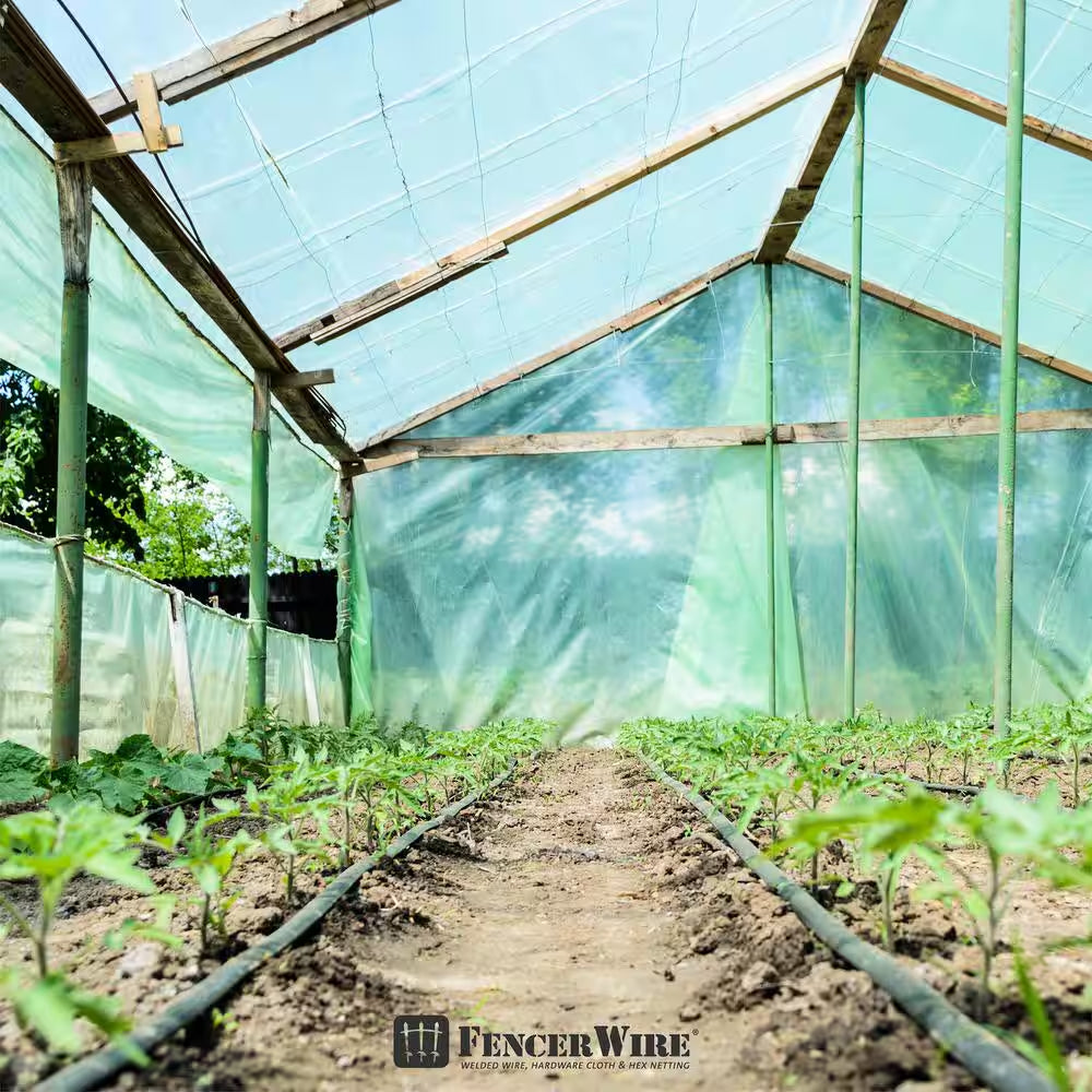 32 Ft. X 50 Ft. 6 Mil Clear Greenhouse Plastic Sheeting, UV Resistant Polyethylene Greenhouse Film, Hoop House Cover