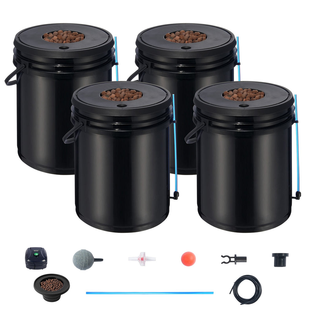 Hydroponics Deep Water Culture DWC Hydroponic System 5 Gallon 4 Buckets
