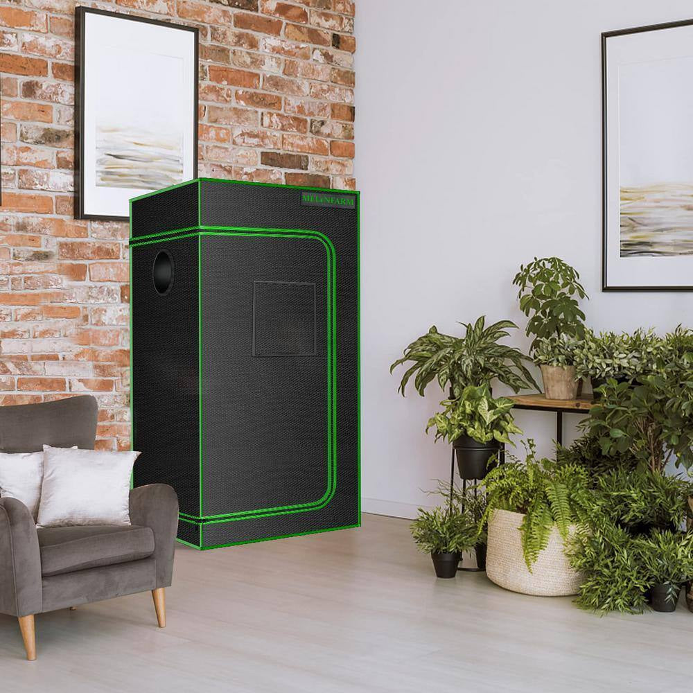 2 Ft. X 2 Ft. Black Grow Tent for Hydroponic Indoor Plant Growing