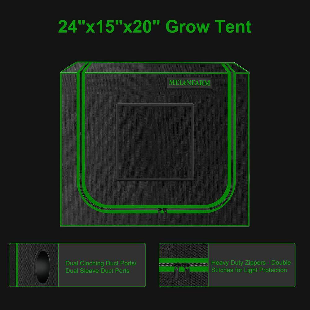 1 Ft. X 2 Ft. Black Grow Tent for Hydroponic Plant Growing