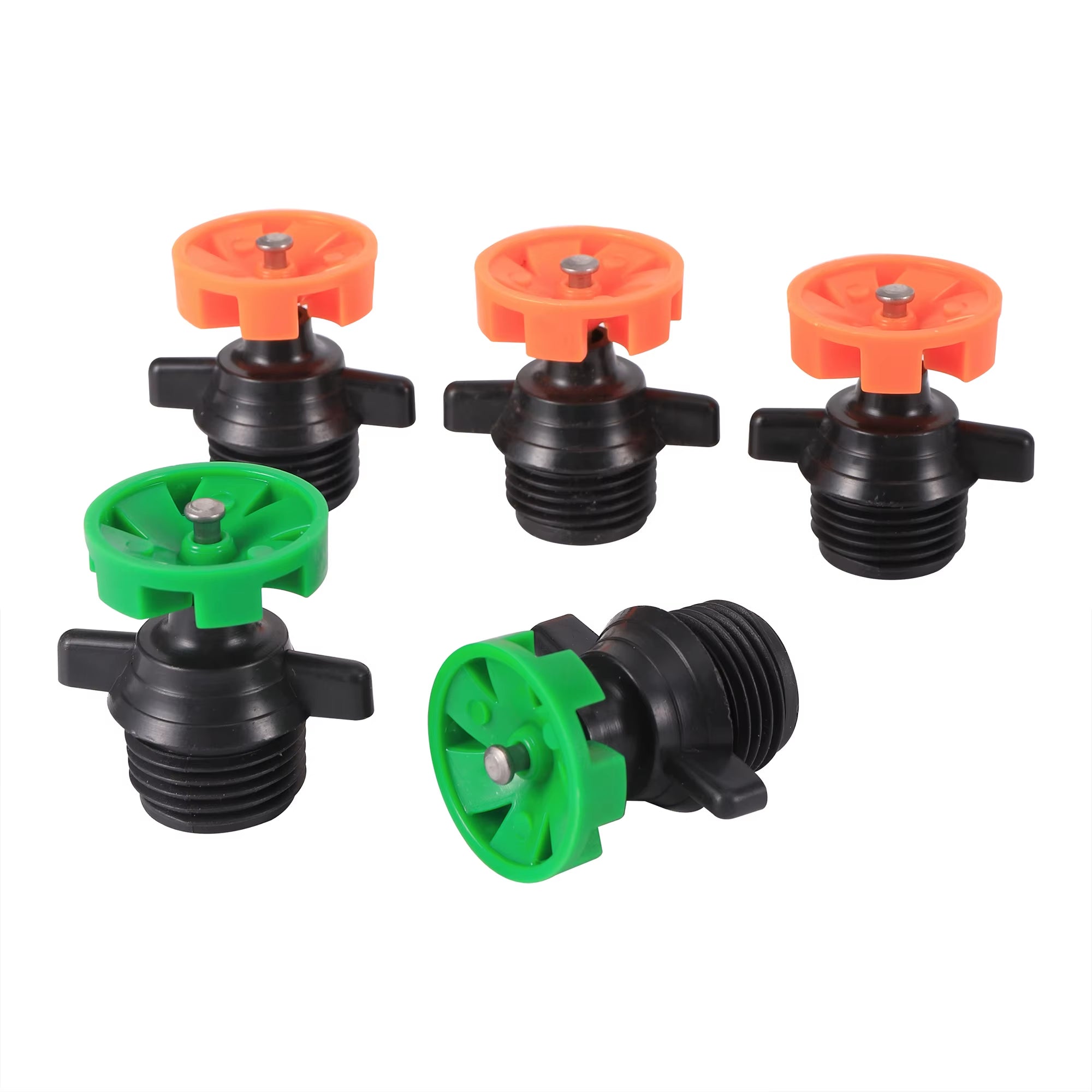 360 Degree Rotating Irrigation Nozzle Turning Sprinkler Garden Lawn Irrigation 1/2 Inch Male Thread Rotating Sprinkler 5Pcs
