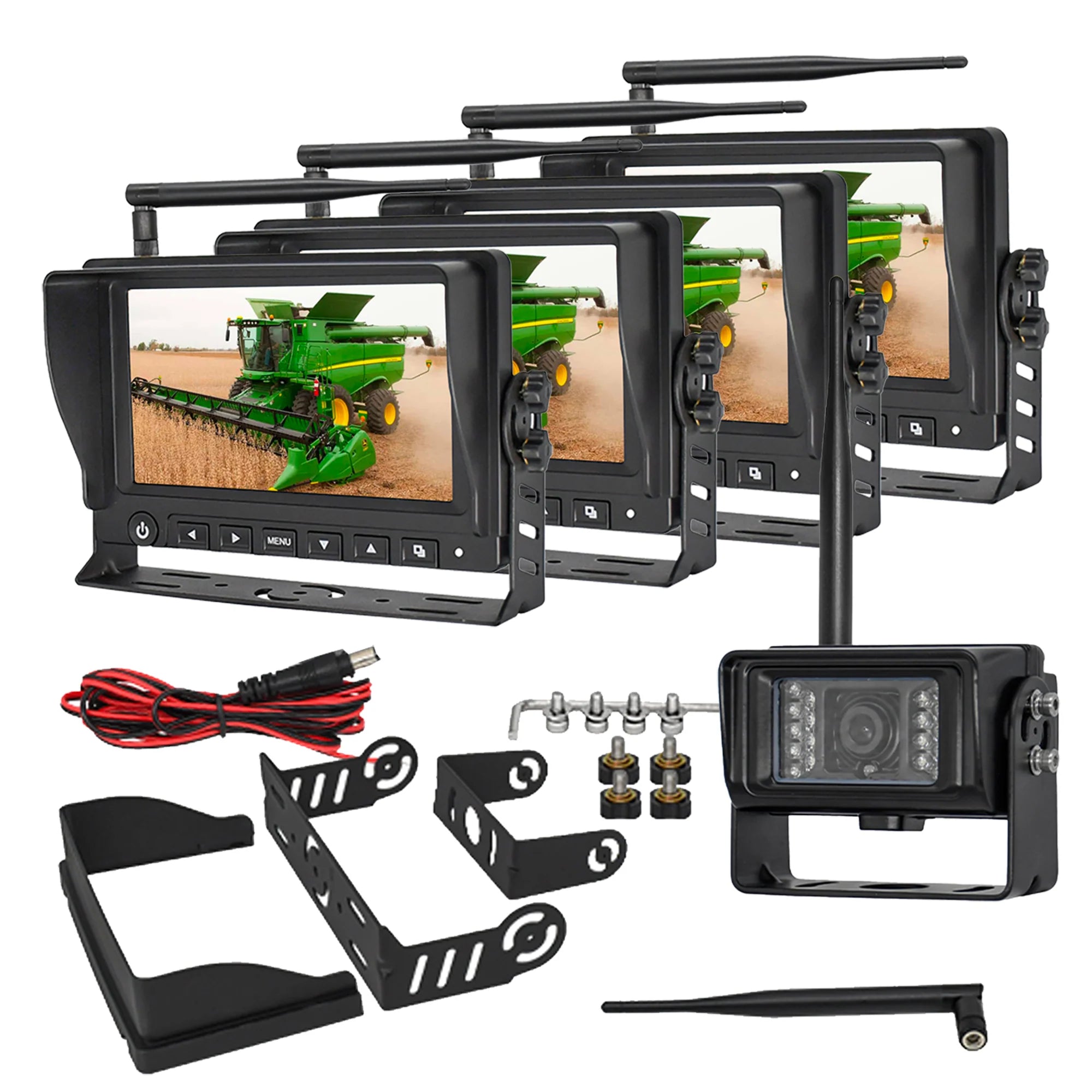 Farming Wireless Multi Screen Camera System W/ Night Vision - Agricam