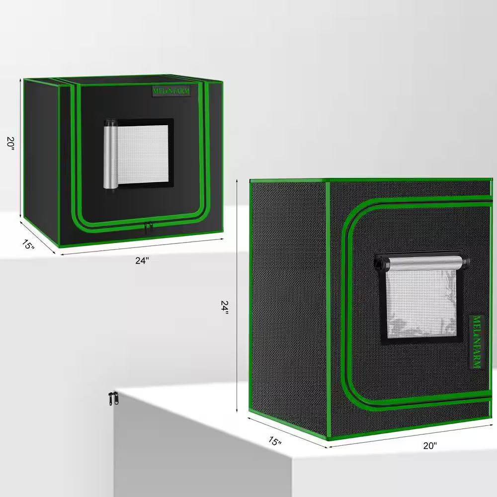 1 Ft. X 2 Ft. Black Grow Tent for Hydroponic Plant Growing