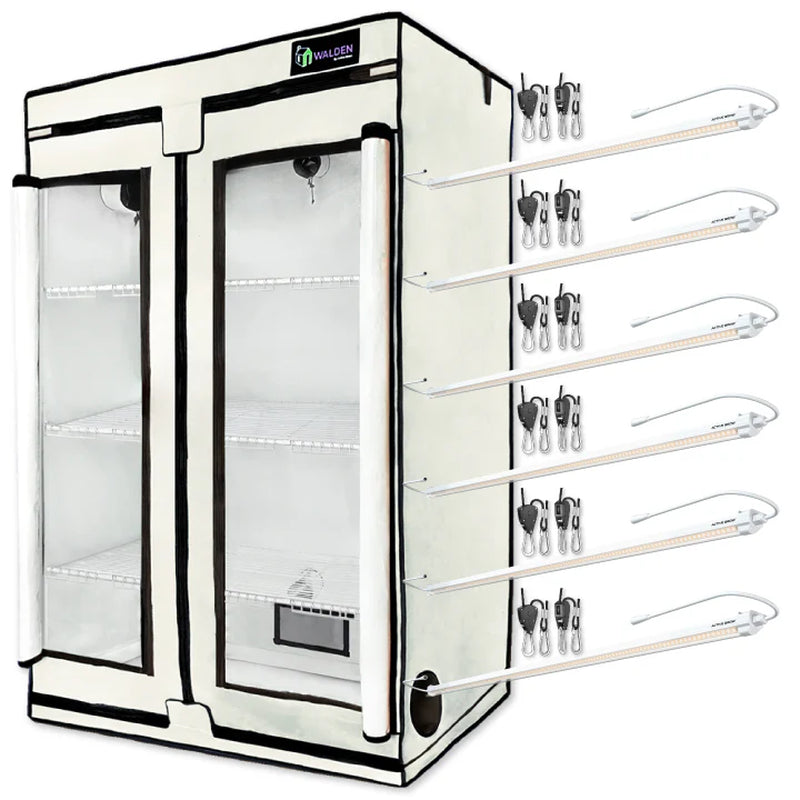 House Plants 3-Tier Walden White LED Grow Tent Kit