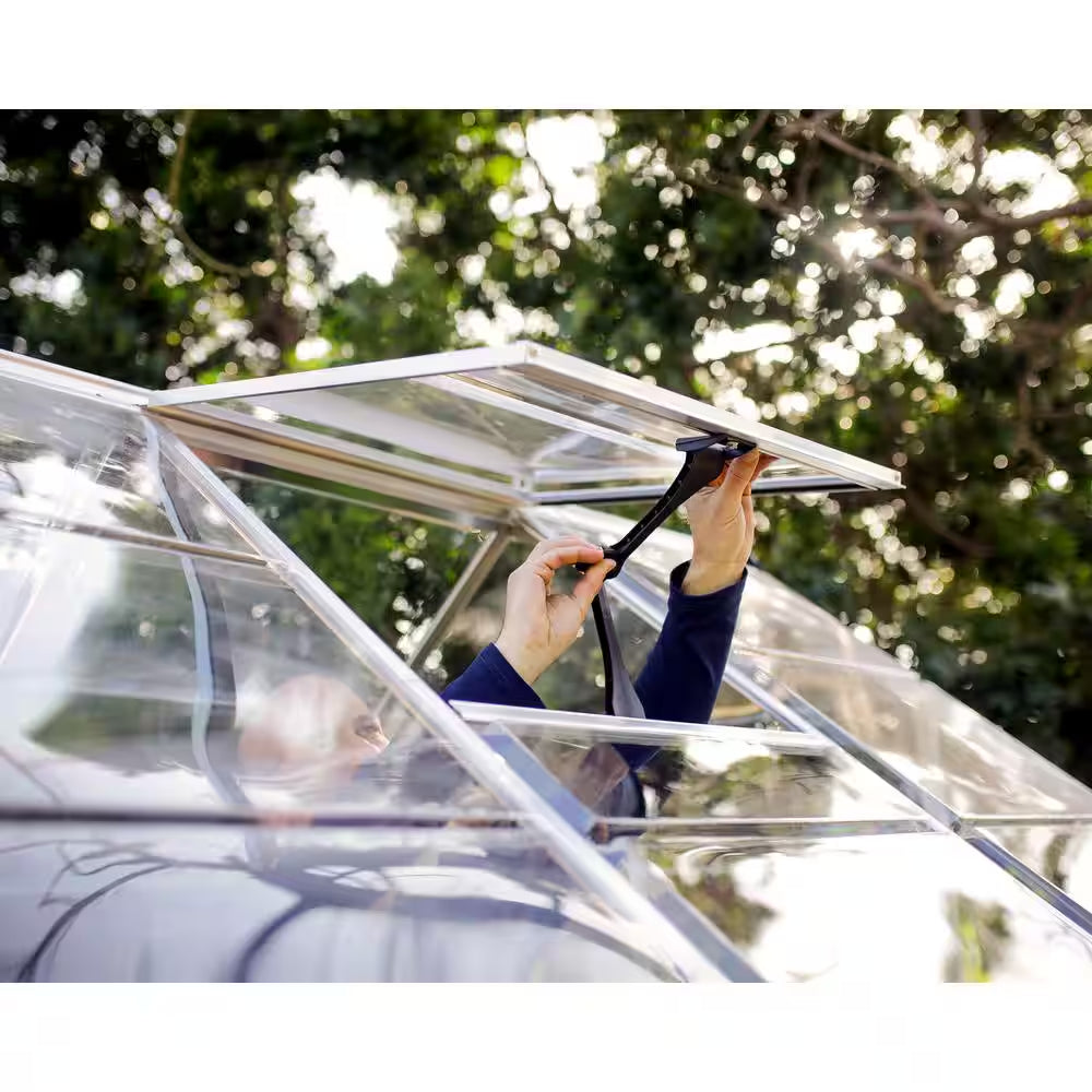 Harmony 6 Ft. X 4 Ft. Silver/Clear DIY Greenhouse Kit
