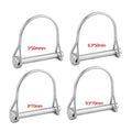 Stainless Steel Quick Release Pin round Arch Wire Shaft Locking Pin Safety Coupler Pin Retainer Farm Trailers Wagons Lawn Garden