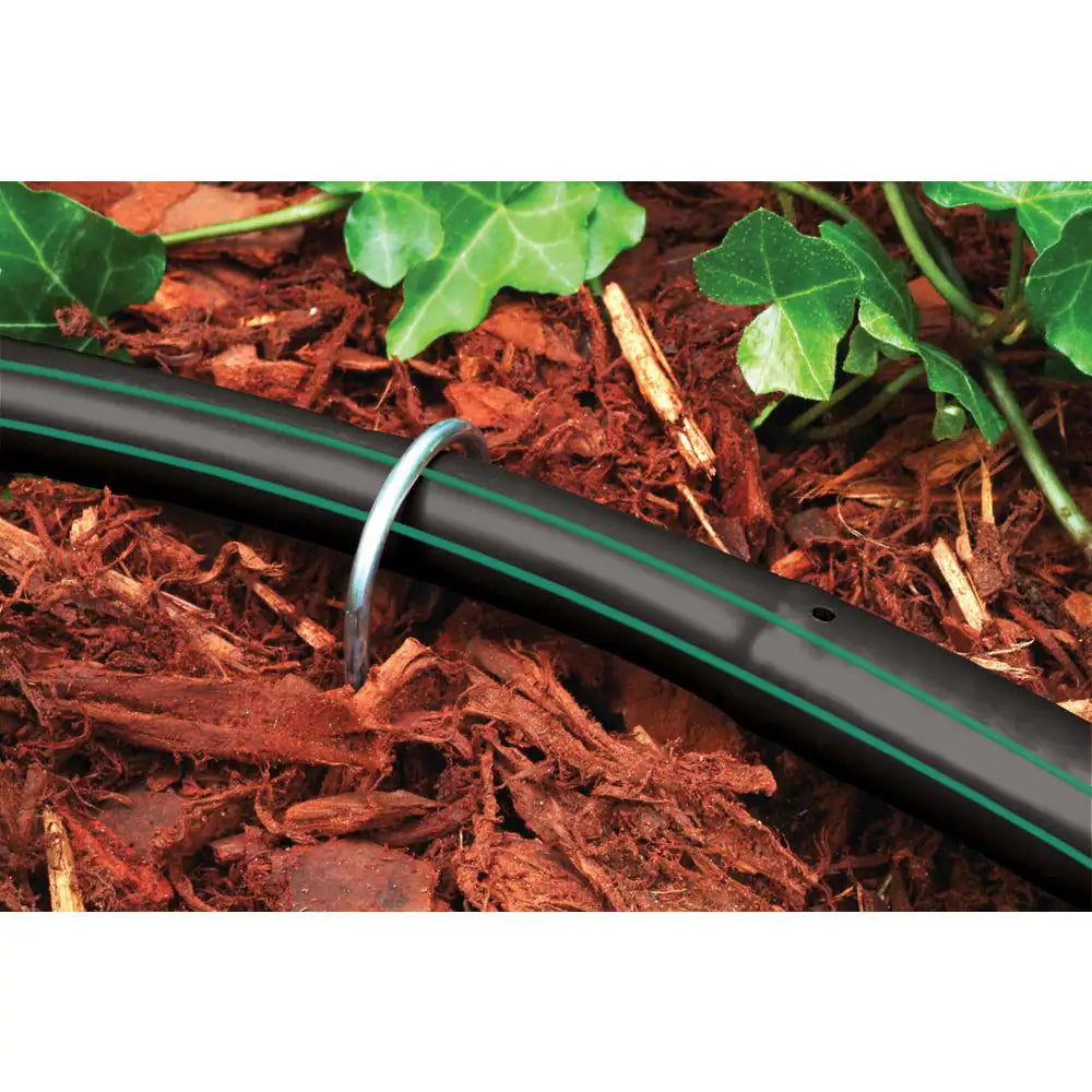 6 In. Galvanized Stakes for Use with 1/4 In. or 1/2 In. Drip Tubing (10-Pack)