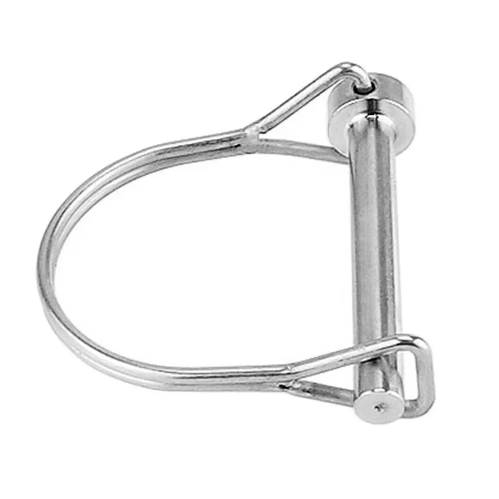 Stainless Steel Quick Release Pin round Arch Wire Shaft Locking Pin Safety Coupler Pin Retainer Farm Trailers Wagons Lawn Garden