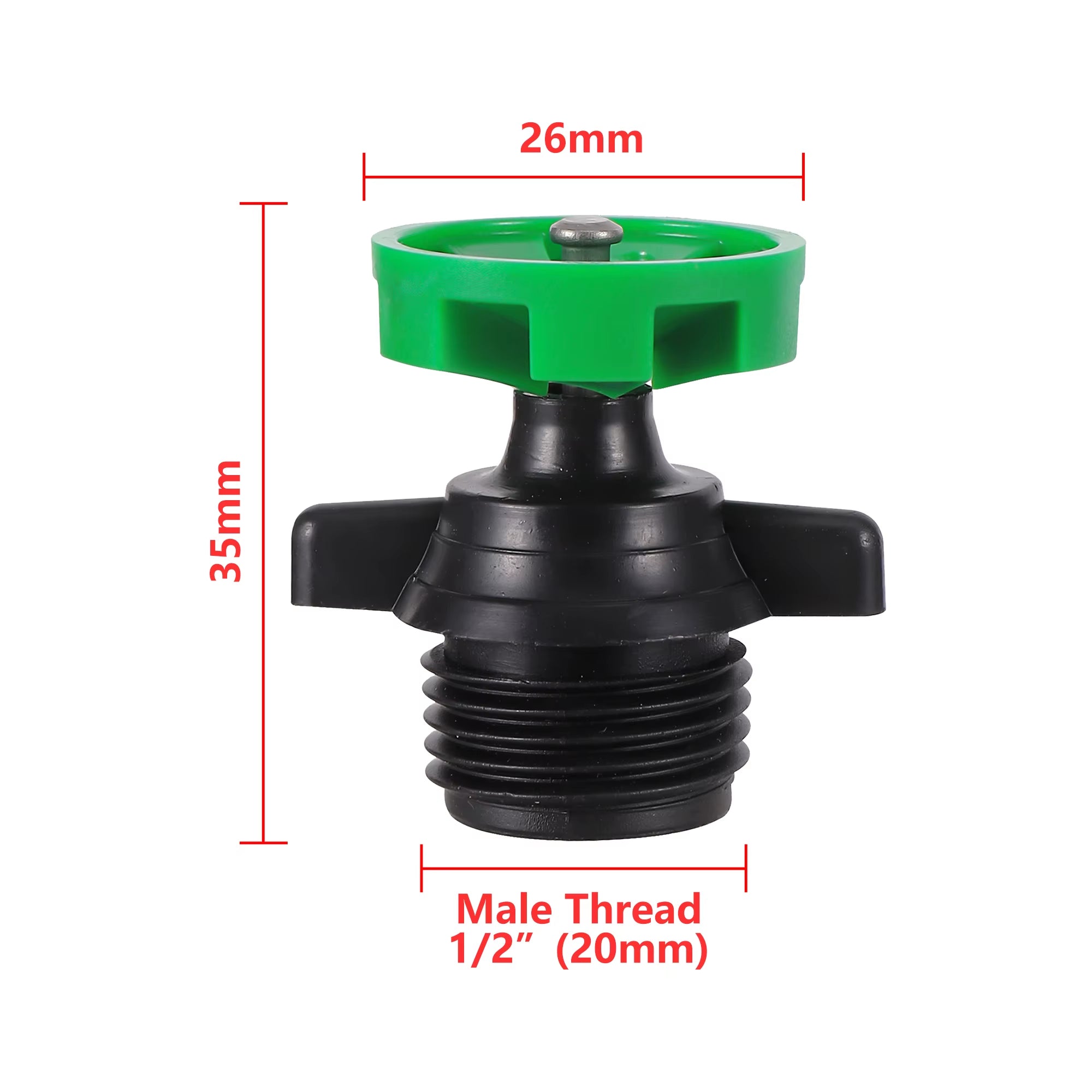 360 Degree Rotating Irrigation Nozzle Turning Sprinkler Garden Lawn Irrigation 1/2 Inch Male Thread Rotating Sprinkler 5Pcs