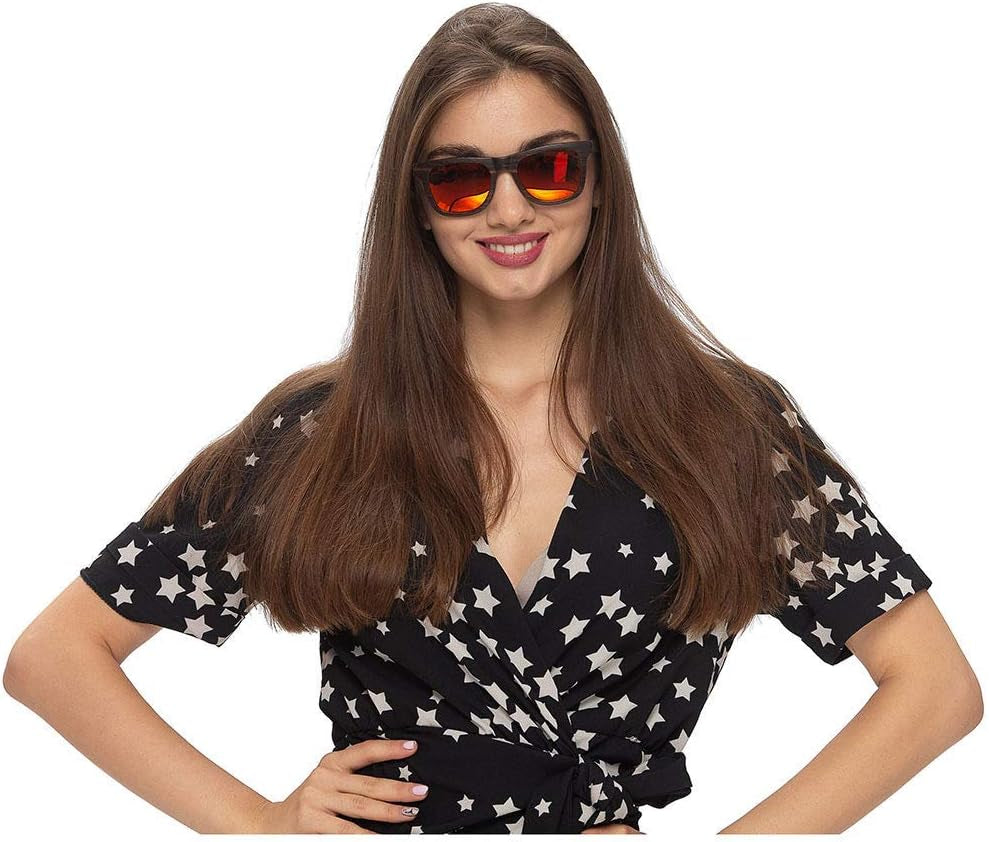 Polarized Wood Sunglasses Men, Wooden Bamboo Sunglasses for Women