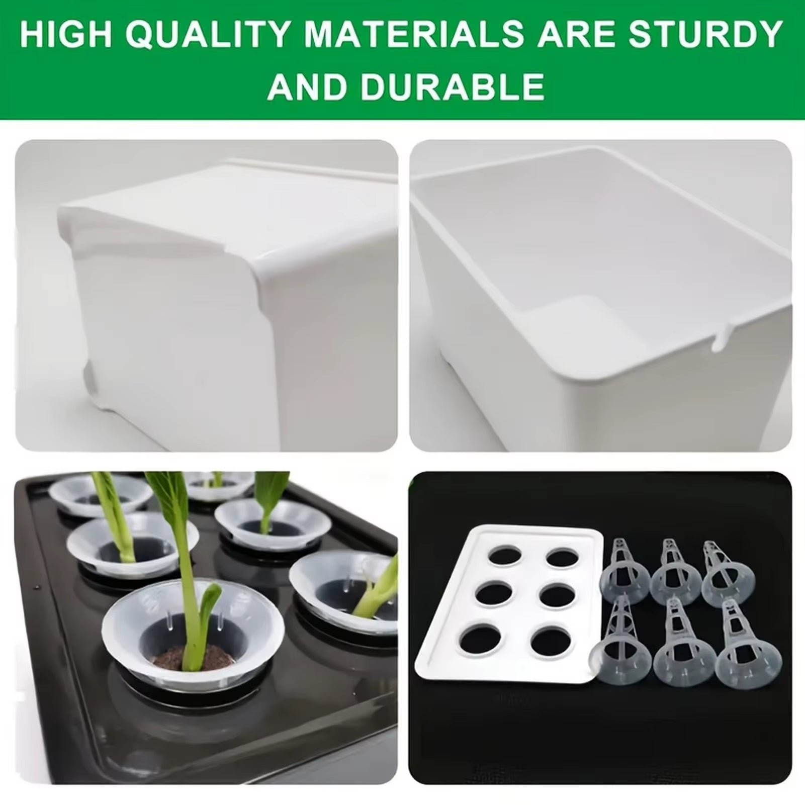 Plant Seed Seedling Pot Hydroponic Plant Specific Flowerpot Practical Grid Vegetable Planting Box Sunshine Hydroponic Apparatus