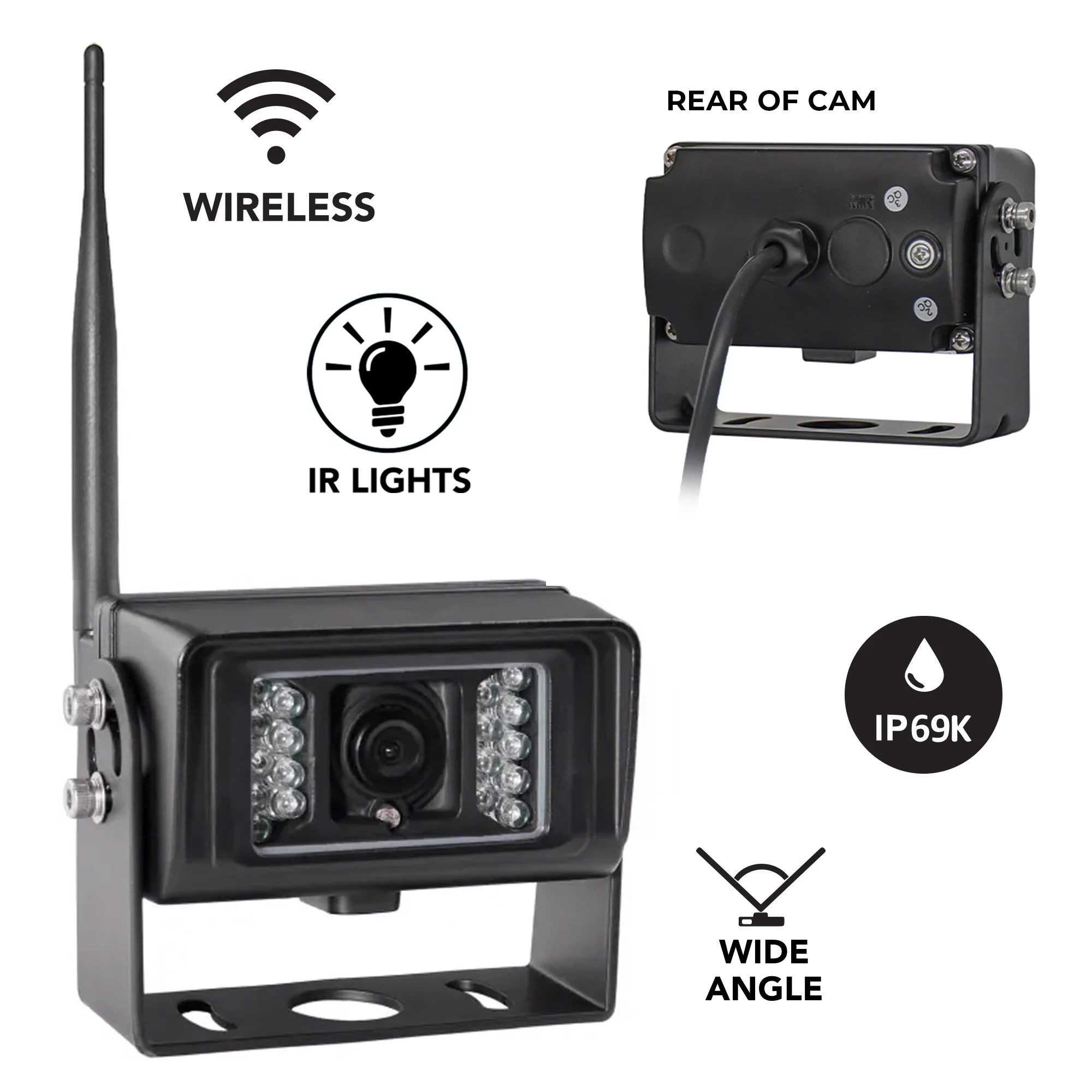 Farming Wireless Multi Screen Camera System W/ Night Vision - Agricam
