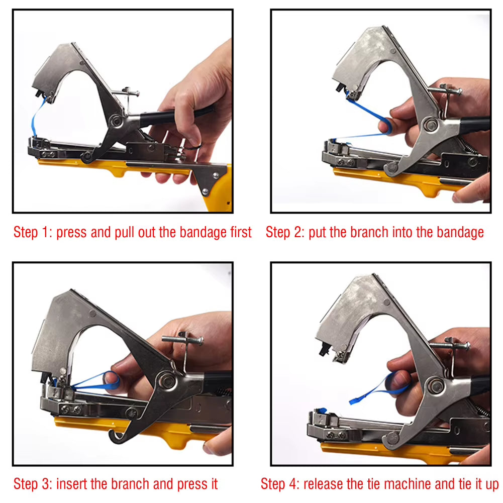 Tying Machine Plant Garden Plant Tapetool Tapener for Vegetable Grape Tomato Cucumber Flower Tapetool Tapener Garden Tools