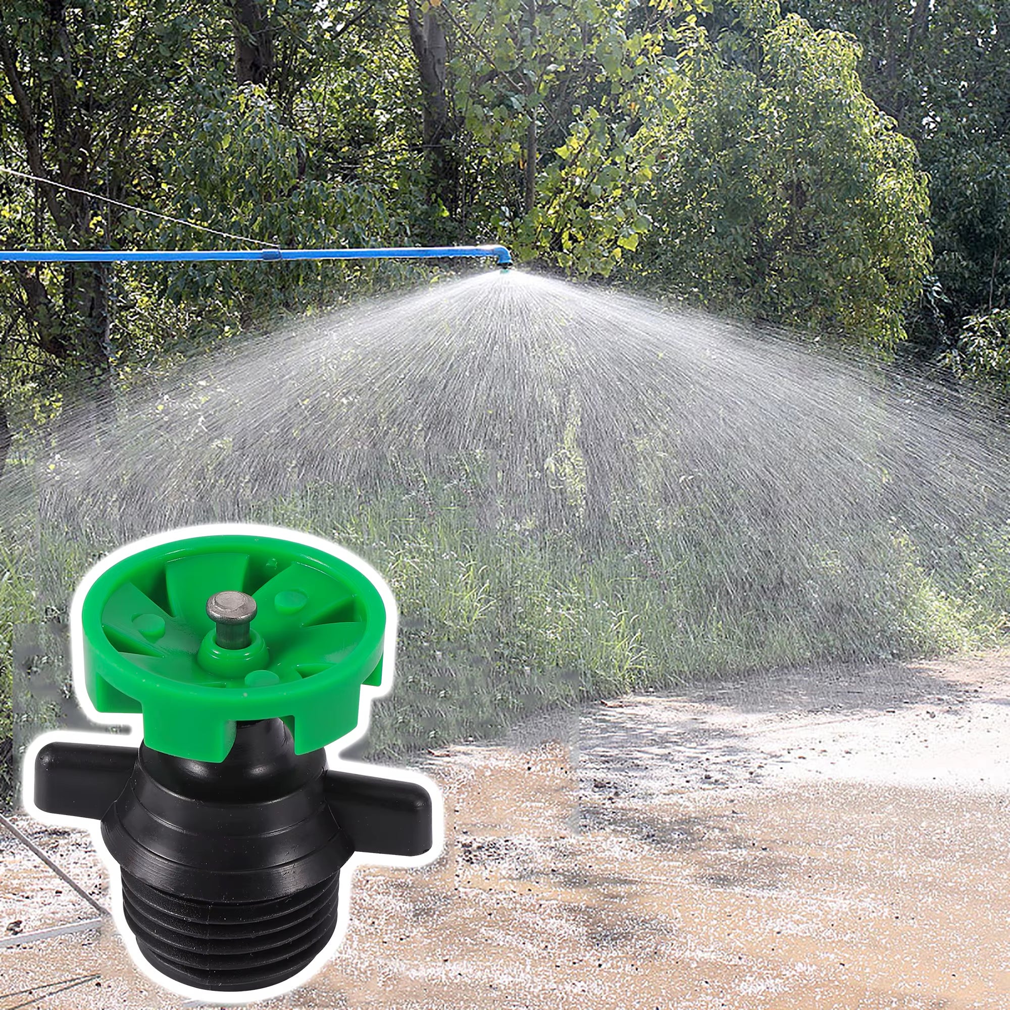 360 Degree Rotating Irrigation Nozzle Turning Sprinkler Garden Lawn Irrigation 1/2 Inch Male Thread Rotating Sprinkler 5Pcs