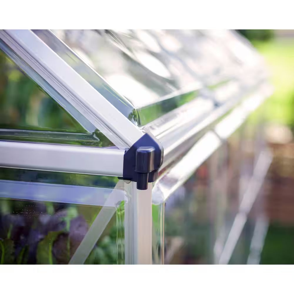 Harmony 6 Ft. X 4 Ft. Silver/Clear DIY Greenhouse Kit