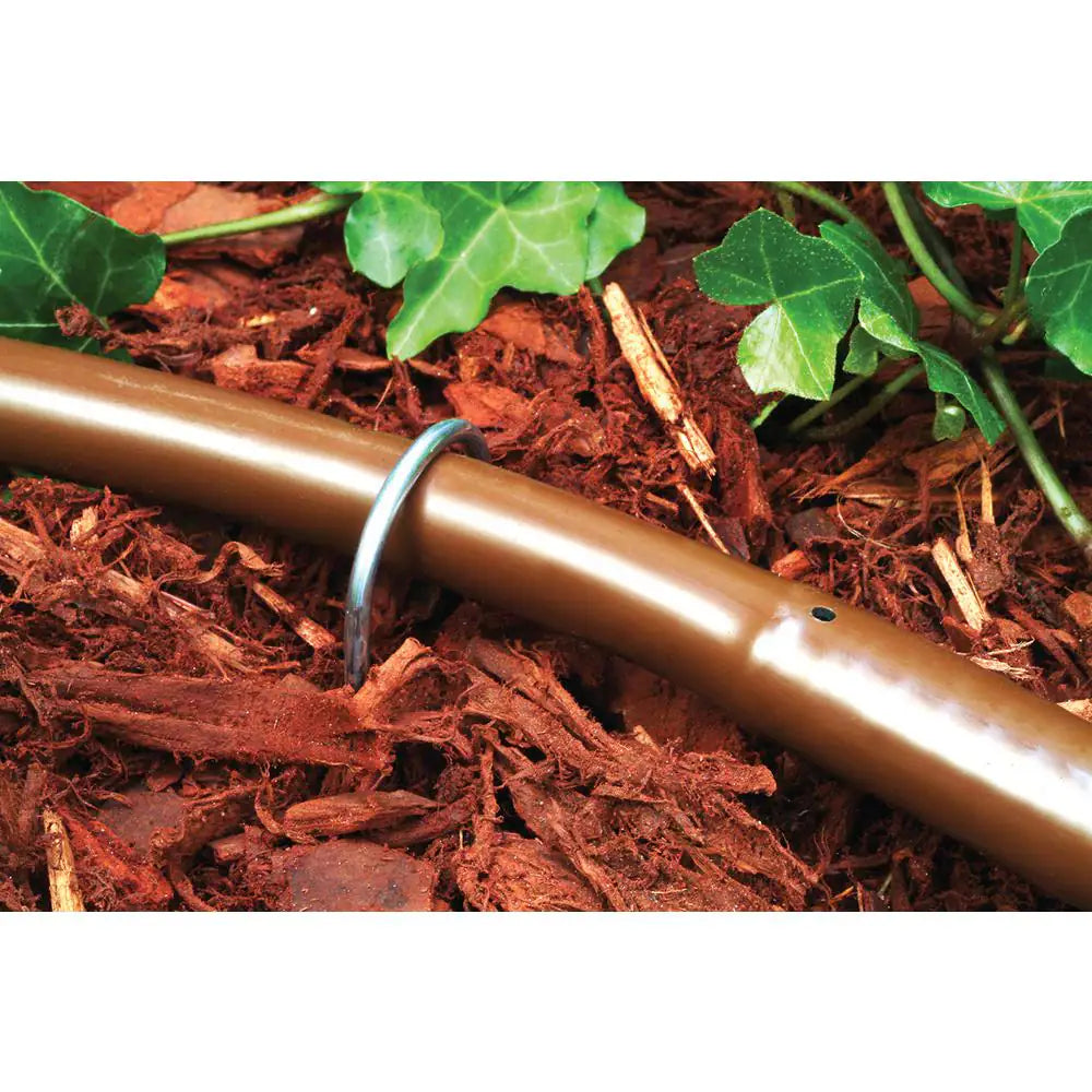 6 In. Galvanized Stakes for Use with 1/4 In. or 1/2 In. Drip Tubing (10-Pack)