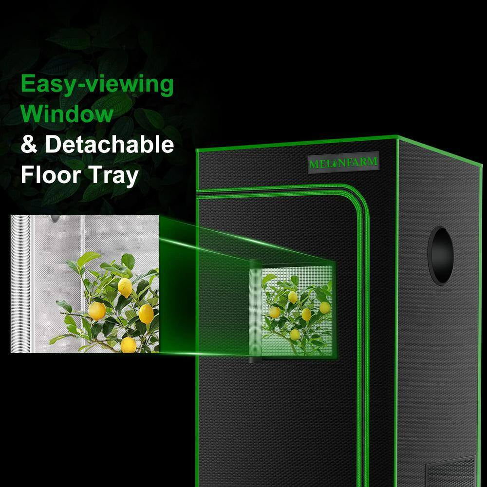 2 Ft. X 2 Ft. Black Grow Tent for Hydroponic Indoor Plant Growing