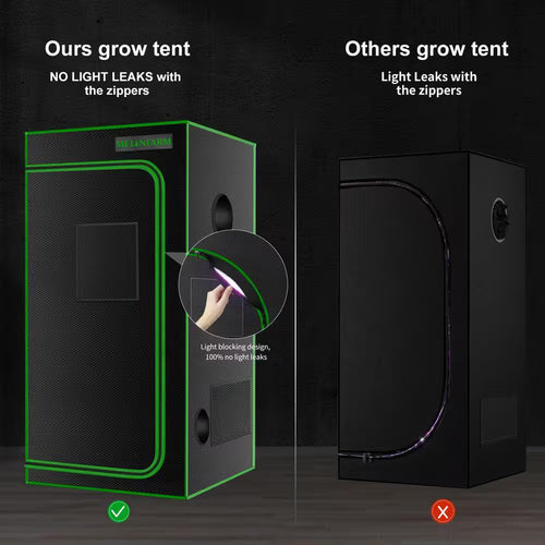 2 Ft. X 2 Ft. Black Grow Tent for Hydroponic Indoor Plant Growing