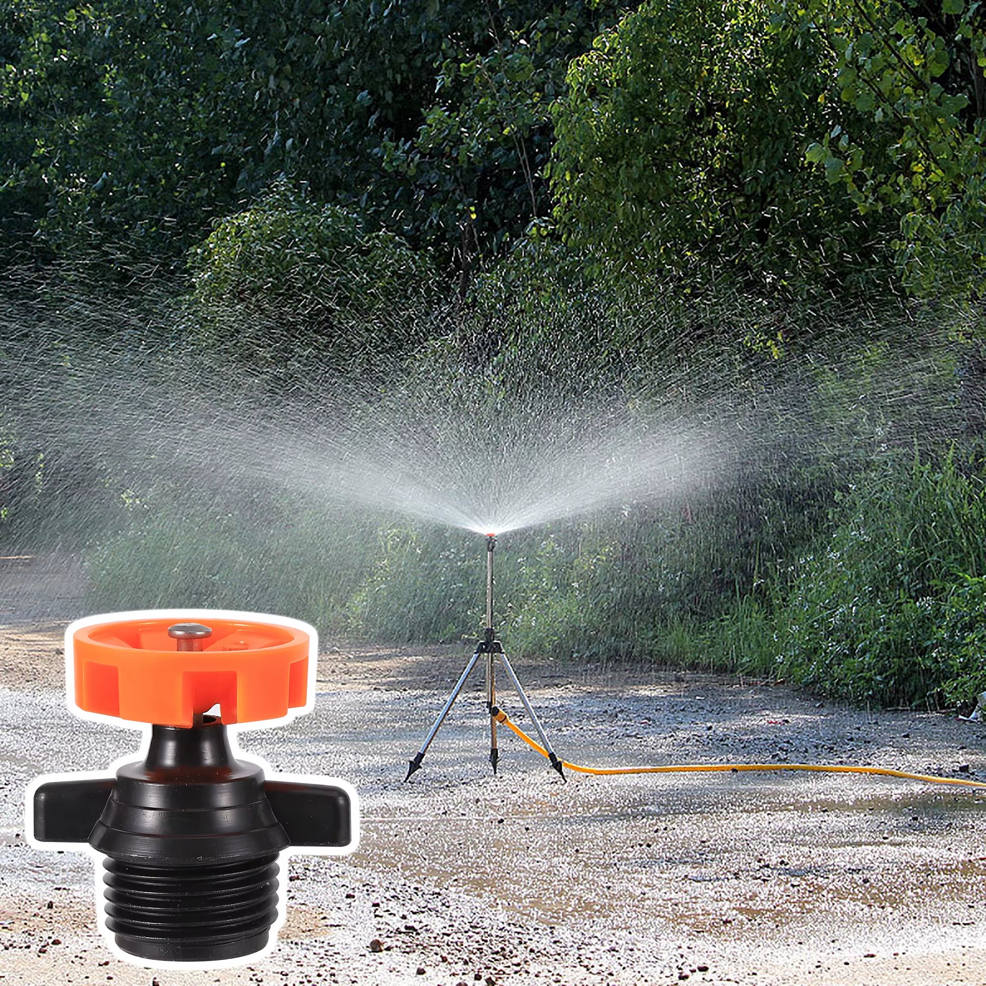 360 Degree Rotating Irrigation Nozzle Turning Sprinkler Garden Lawn Irrigation 1/2 Inch Male Thread Rotating Sprinkler 5Pcs