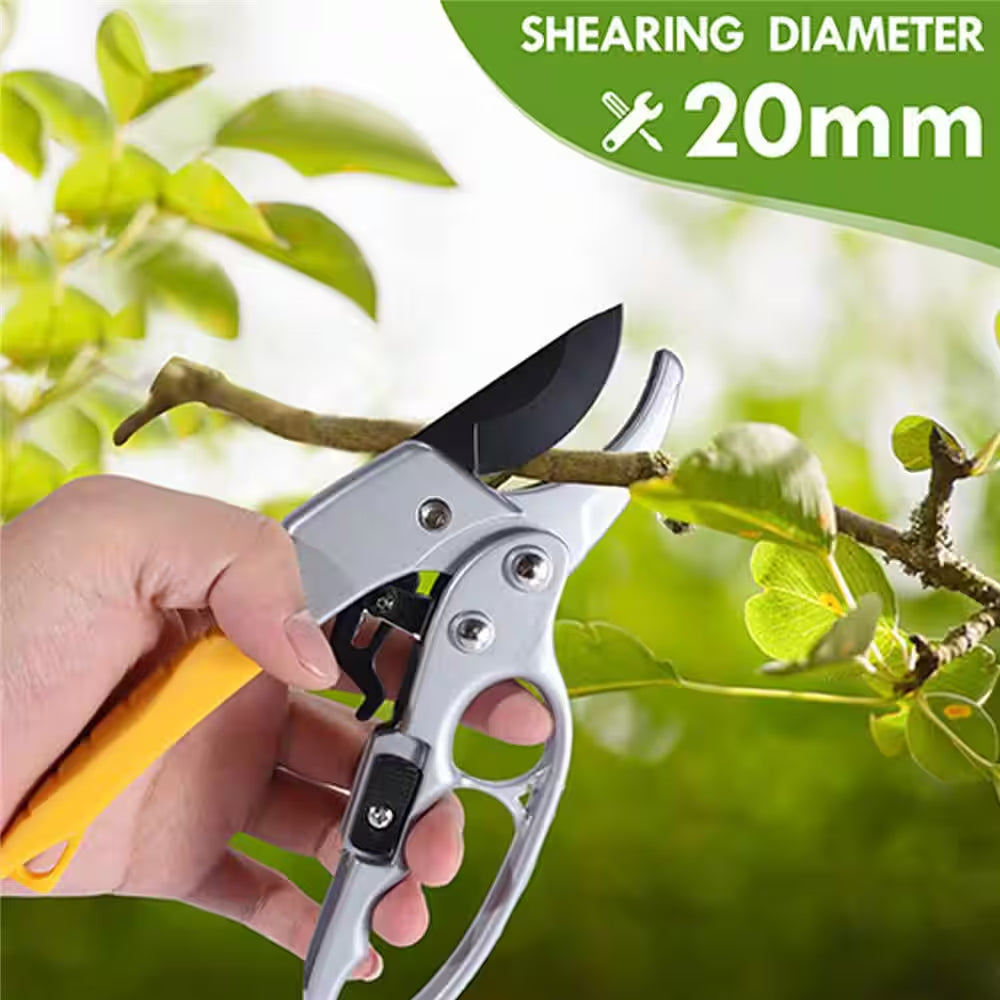 8 In. Hand Pruner, for Trimming Rose, Floral, Tree, Live Plants, Sharp Garden Scissors
